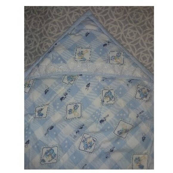 Baby receiving blanket, swaddle, cotton, quilted - Picture 2 of 3